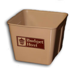 Budget Host 3 QT Ice Bucket (Beige/Brown), 72/Case 
